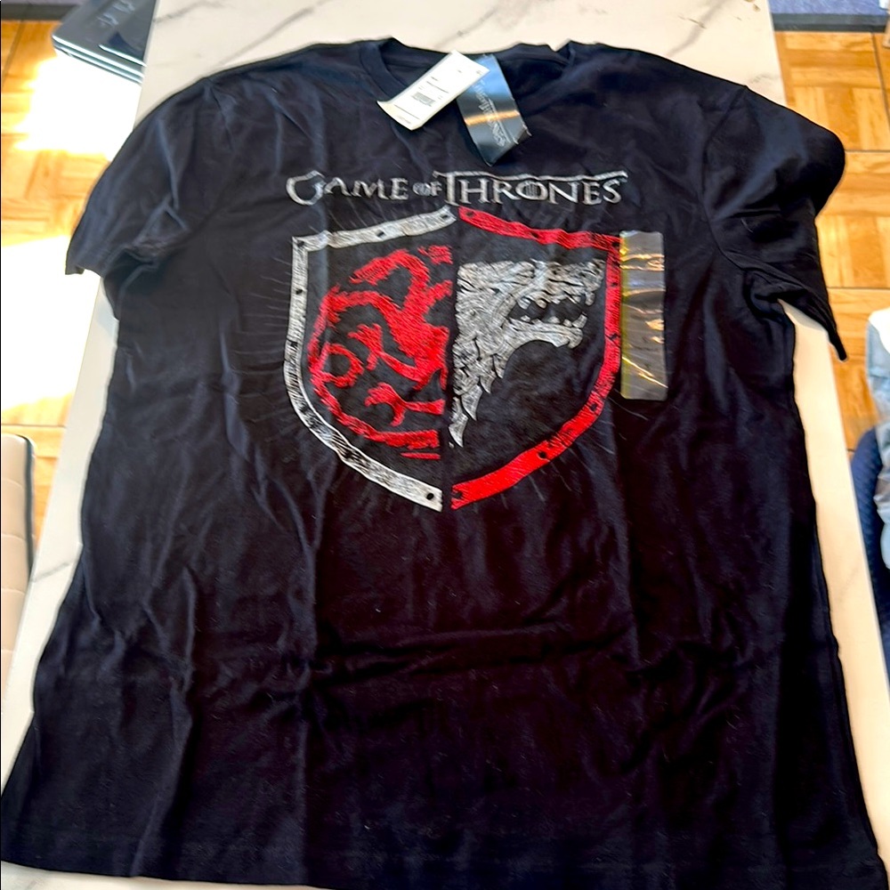 NWT black Game of Thrones tee shirt, small.